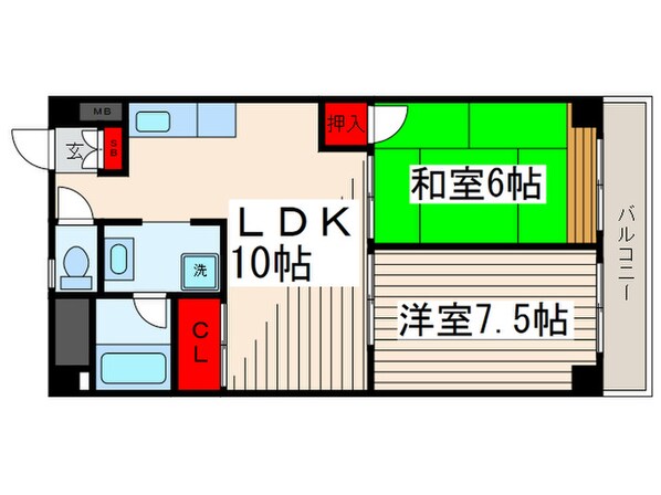 頼長レジデンスの物件間取画像